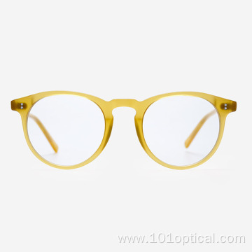 Round D-Frame Acetate Women And Men Optical Frames